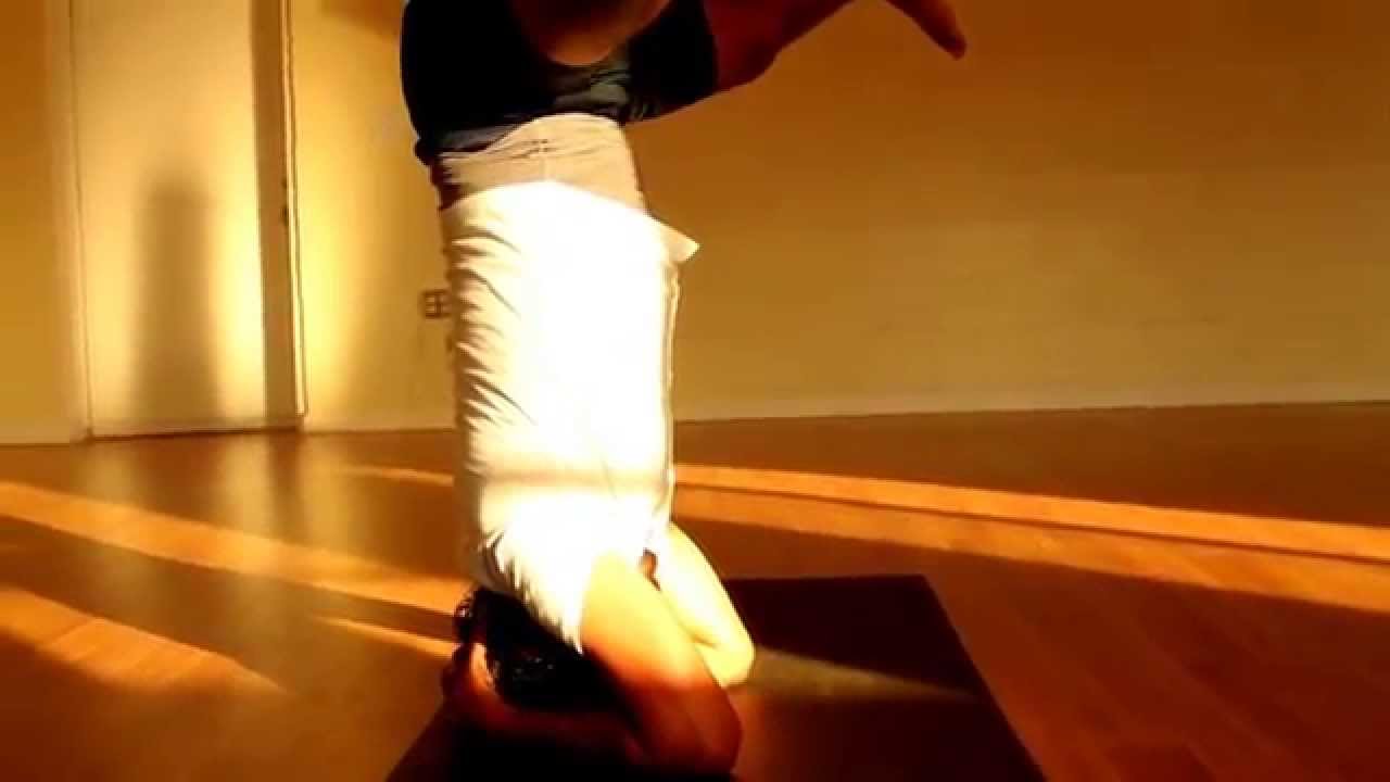 Sirsasana/Headstand from Prasarita padhottanasana